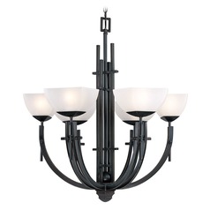 Squire Dark Bronze Chandelier by Lite Source Lighting