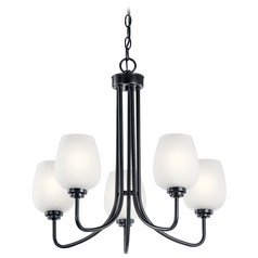 Valserrano 5-Light Black Chandelier by Kichler Lighting