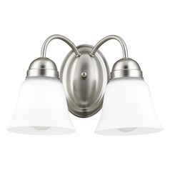 Satin Nickel Bathroom Light by Quorum Lighting