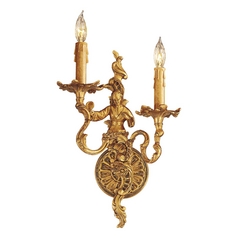 Sconce Wall Light in French Gold by Metropolitan Lighting