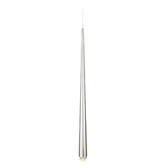 Cascade 28-Inch High LED Crystal Mini Pendant in Polished Nickel by Modern Forms