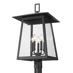 Z-Lite Rainer Black Post Light