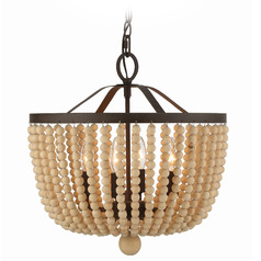 Crystorama Lighting Rylee Forged Bronze Mini-Chandelier