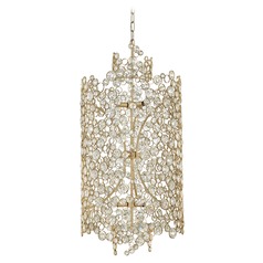 Anya 20-Inch Wide Chandelier in Silver Leaf by Fredrick Ramond