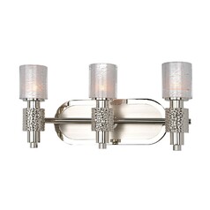 Ashington Polished Satin Nickel LED Bathroom Light by Kalco Lighting