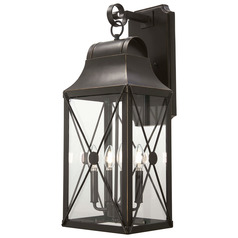 De Luz Oil Rubbed Bronze & Gold Outdoor Wall Light by Minka Lavery