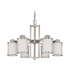 Chandelier in Brushed Nickel by Nuvo Lighting