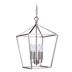 Flynt II Brushed Polished Nickel Pendant by Craftmade Lighting