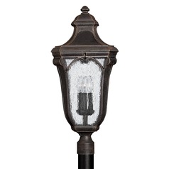 Seeded Glass Post Light Bronze by Hinkley Lighting