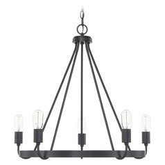 Tanner 26.50-Inch Matte Black Chandelier by HomePlace by Capital Lighting