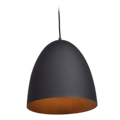 Nostalgia Matte Black Pendant by Access Lighting