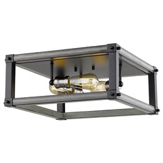 Kirkland Ashen Barnboard Flush Mount by Z-Lite