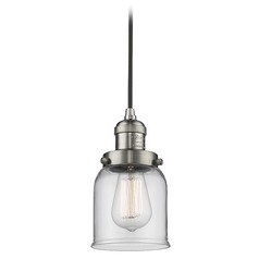 Small Bell Brushed Satin Nickel Mini Pendant by Innovations Lighting