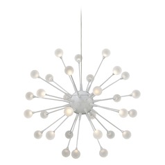 Impulse 24-Inch LED Chandelier in Cloud by Fredrick Ramond