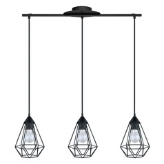 Tarbes Matte Black Multi-Light Pendant by Eglo Lighting