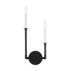 Chapman & Meyers Bayview Double Left Sconce in Aged Iron by Visual Comfort Studio