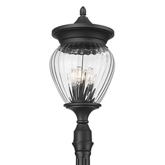 Z-Lite Davina Black Post Light