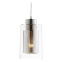 Signature Satin Nickel Mini Pendant by Quorum Lighting