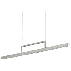 Stylus 34-Inch LED Linear Pendant in Satin Nickel by Oxygen Lighting