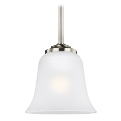 Emmons Brushed Nickel Mini Pendant by Generation Lighting