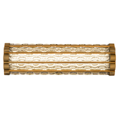 Schonbek Worldwide Lighting Fortress Aged Brass LED Vertical Bathroom Light