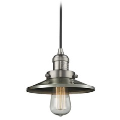 Railroad Brushed Satin Nickel Mini Pendant by Innovations Lighting