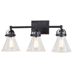 Vaxcel Lighting Mason Charcoal Black Bathroom Light