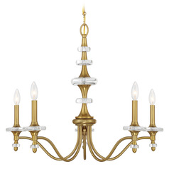 Savoy House Lighting Champlain Warm Brass Chandelier