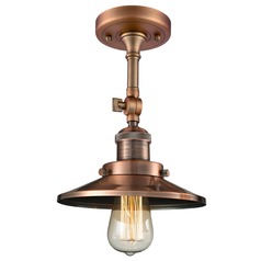 Railroad Antique Copper Semi-Flush Mount by Innovations Lighting