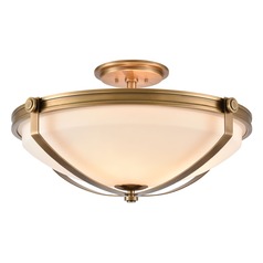 Elk Lighting Connelly Natural Brass Semi-Flushmount Light
