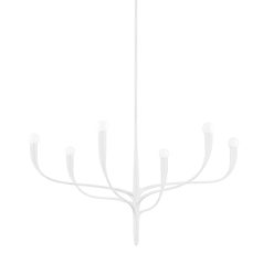 Labra 36.75-Inch Chandelier in White by Hudson Valley Lighting