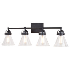 Vaxcel Lighting Mason Charcoal Black Bathroom Light