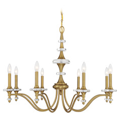 Savoy House Lighting Champlain Warm Brass Chandelier