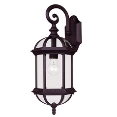 Kensington 20-Inch Outdoor Wall Light in Textured Black by Savoy House