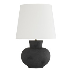 Troy 27.5-Inch Lamp in Matte Charcoal Terracotta by Arteriors Home