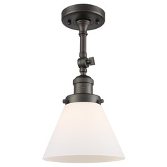Large Cone Oil Rubbed Bronze Semi-Flush Mount by Innovations Lighting