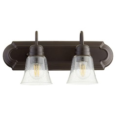 Oiled Bronze Bathroom Light by Quorum Lighting