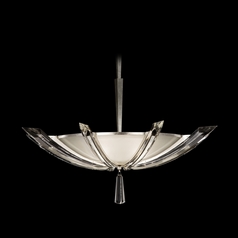 Fine Art Lamps Vol De Cristal Silver Leaf Pendant Light