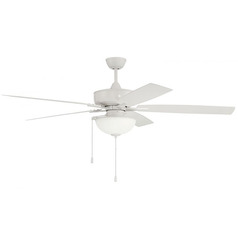 Outdoor Super Pro 211 60-Inch Fan in White by Craftmade Lighting