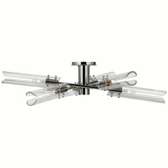 Aerin Casoria XL Flush Mount in Nickel by Visual Comfort Signature