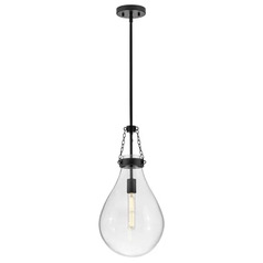Eloise Small Pendant in Black by Hinkley Lighting