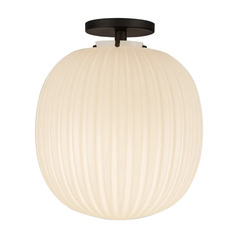 Alora Lighting Cherise Matte Black Semi-Flushmount Light