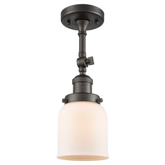 Small Bell Oil Rubbed Bronze Semi-Flush Mount by Innovations Lighting