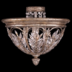 Fine Art Lamps Winter Palace Antiqued Silver Semi-Flushmount Light