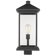 Portland Black Post Light by Z-Lite