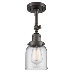 Small Bell Oil Rubbed Bronze Semi-Flush Mount by Innovations Lighting
