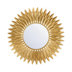 Broche 24-Inch Mirror in Antique Gold by Crystorama Lighting