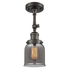 Small Bell Oil Rubbed Bronze Semi-Flush Mount by Innovations Lighting