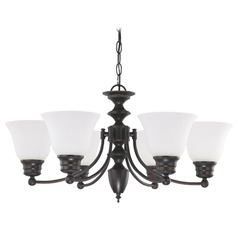 Chandelier in Mahogany Bronze by Nuvo Lighting