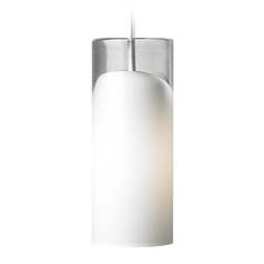 Horizon Freejack Pendant in Nickel & Frost by Visual Comfort Modern